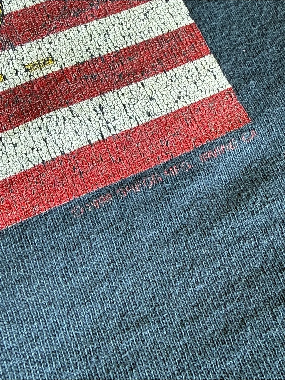 Vintage 1998 America WWJD Tee American Flag what would Jesus do 4th of July USA - Picture 3 of 3